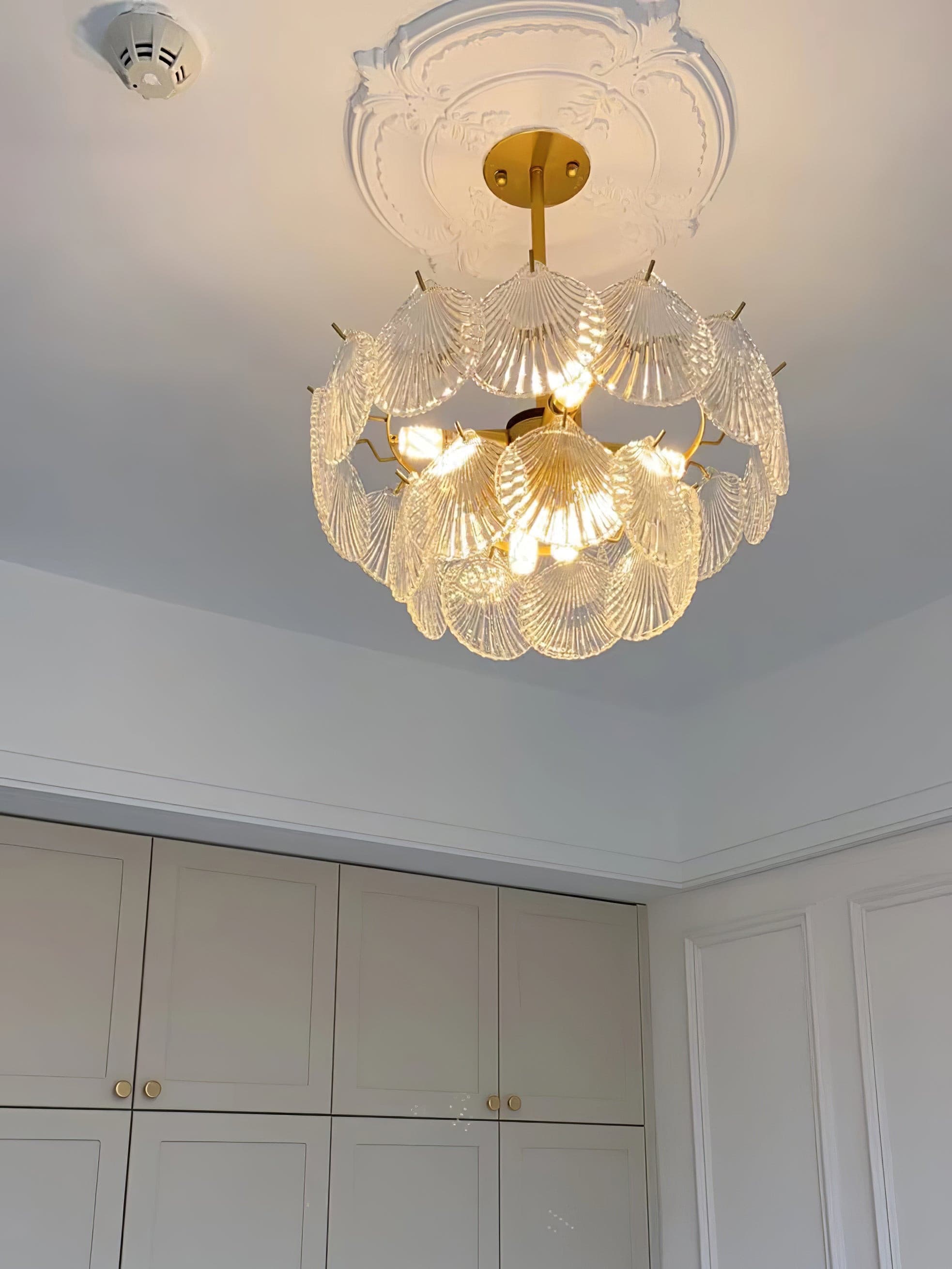 Shell Glass Chandelier - Lumpaz