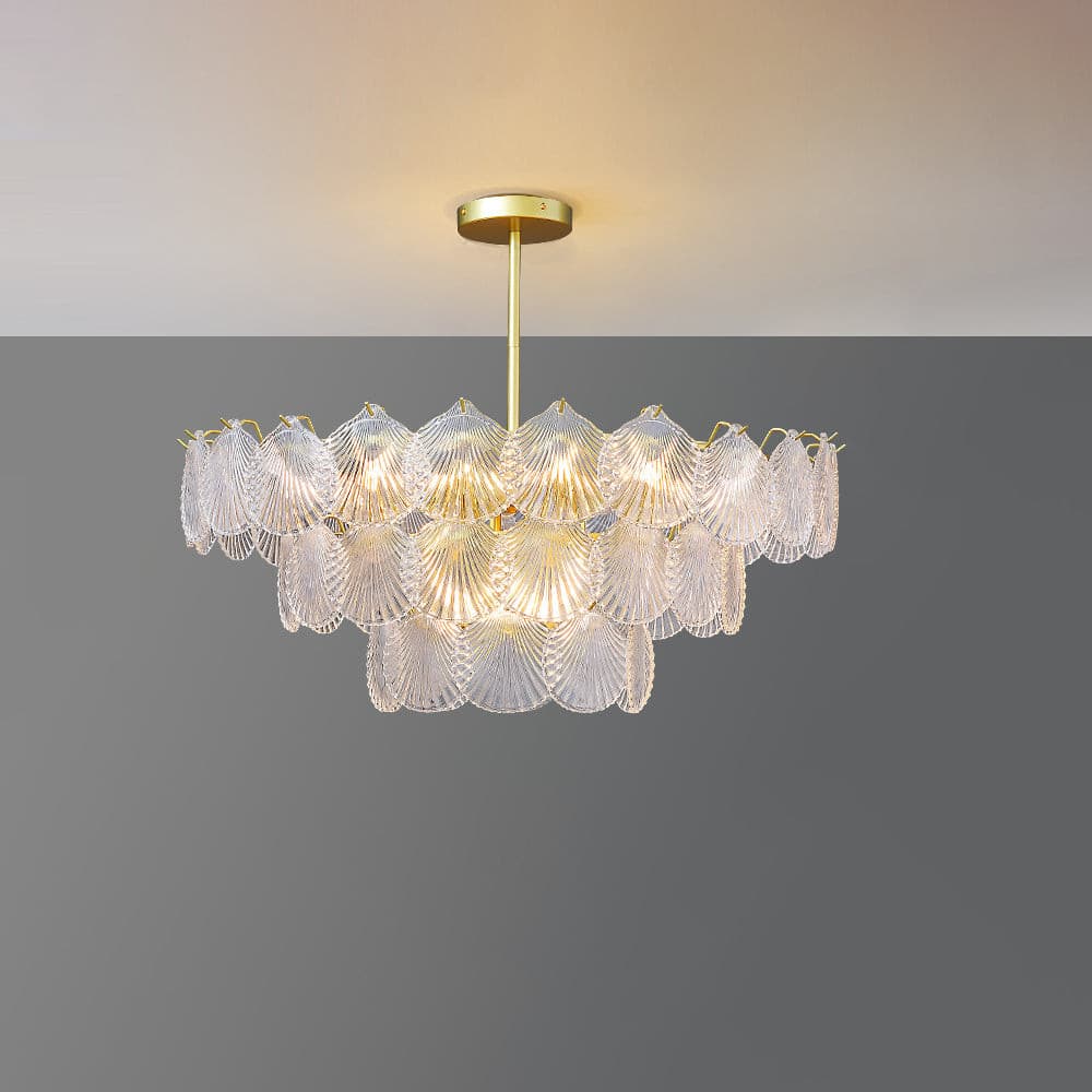 Shell Glass Chandelier - Lumpaz