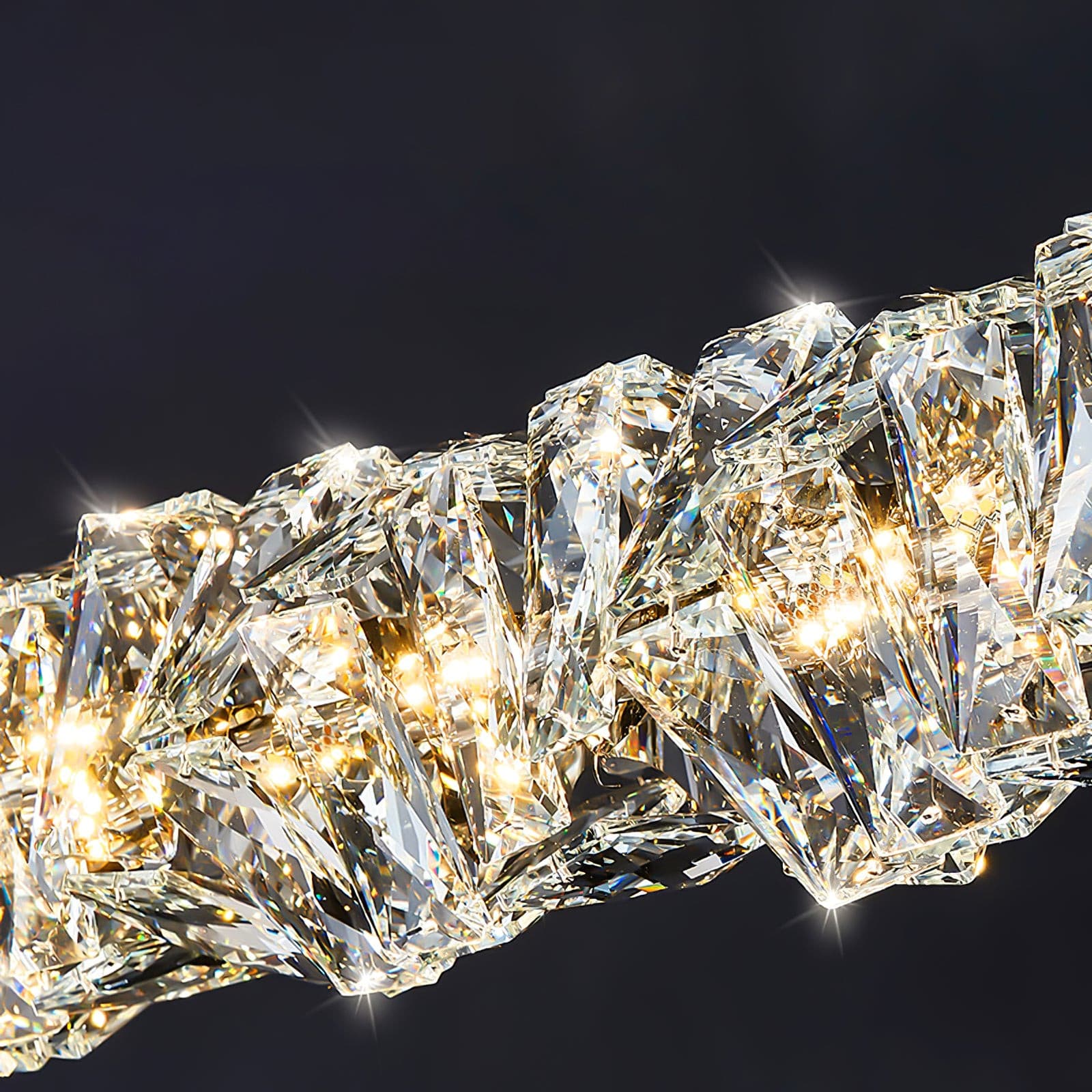 Long Crystal Pendant Lamp - Lumpaz