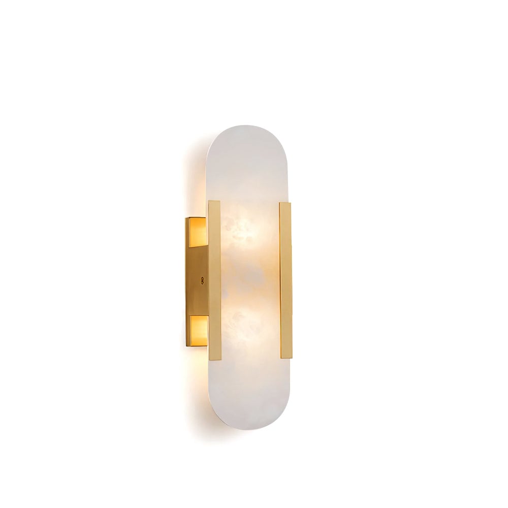 Geometric Harmony Alabaster Wall Lamp - Lumpaz