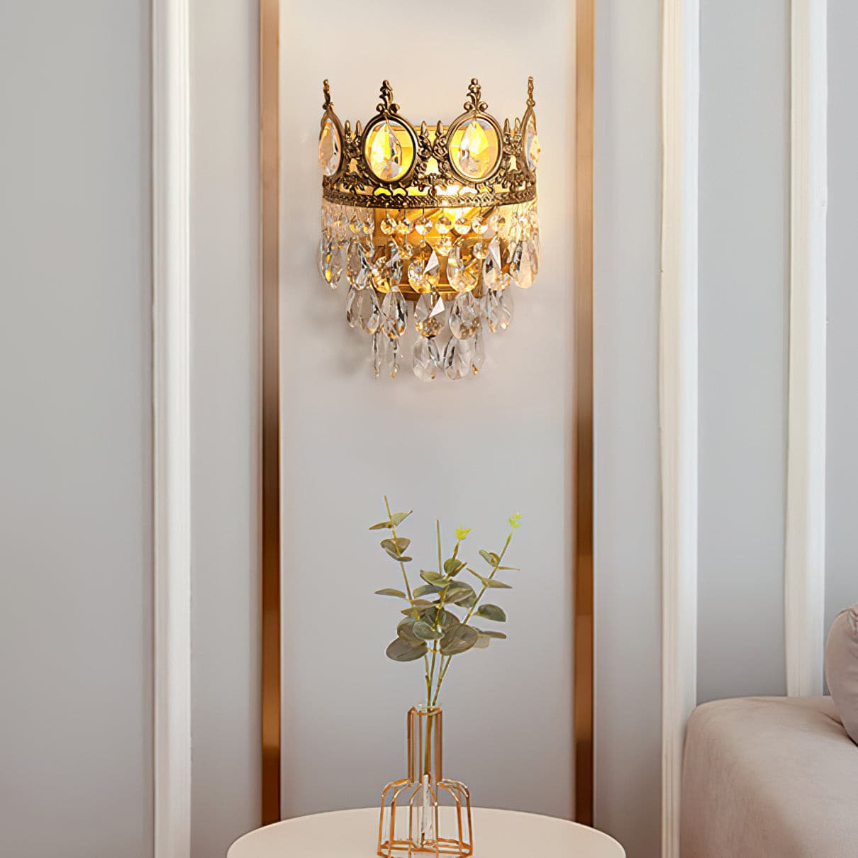 Vintage Crystal Wall Lamp - Lumpaz