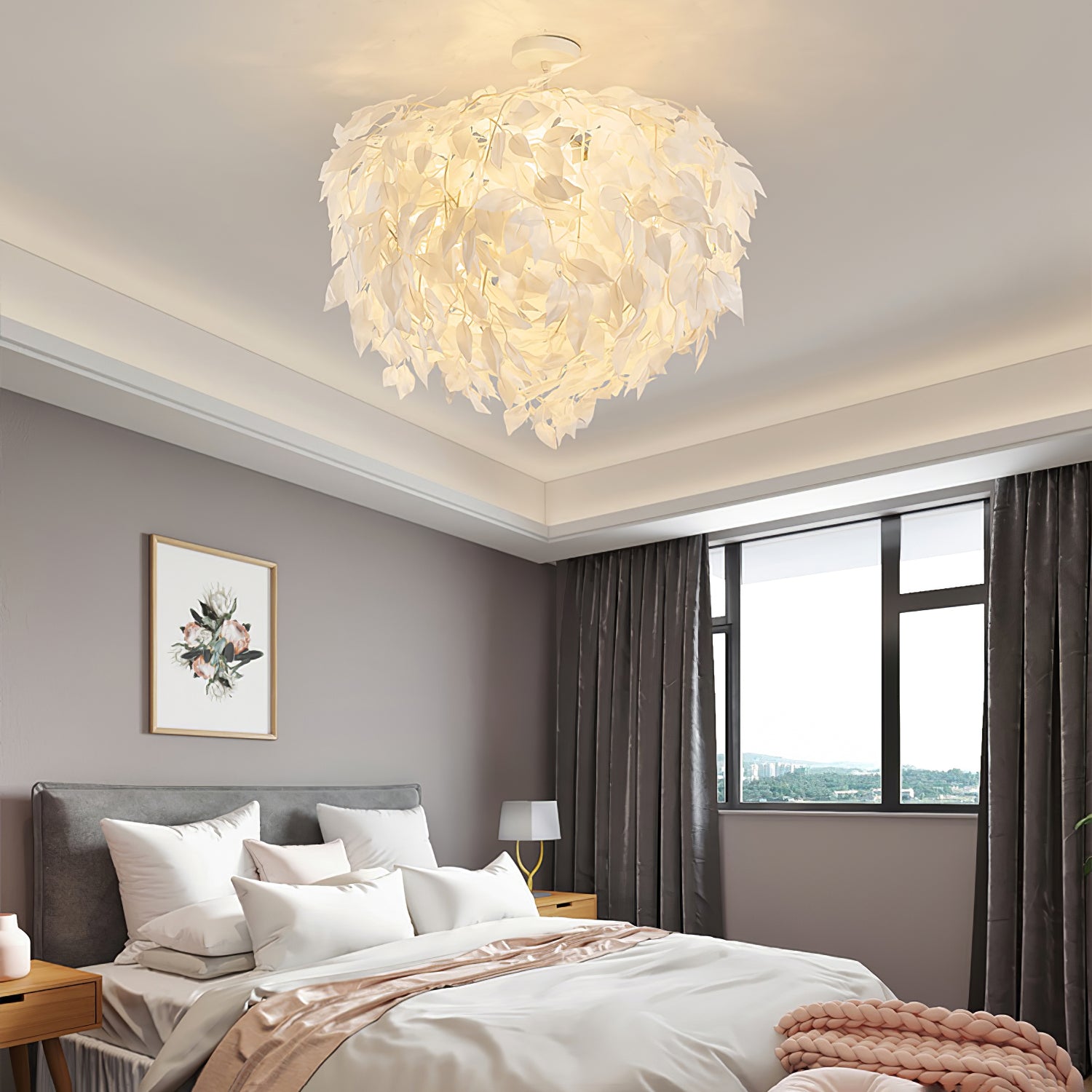 Plastic Leaves Pendant Lamp - Lumpaz