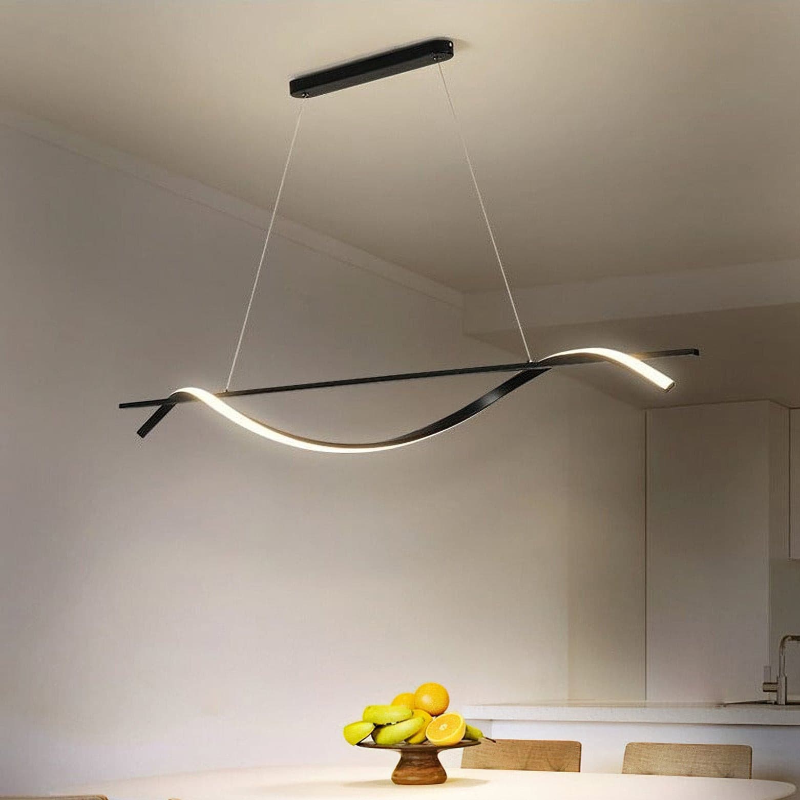Black Wave Chandelier - Lumpaz