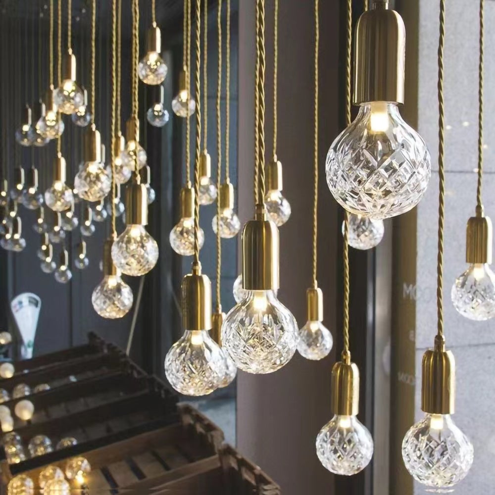 Crystal Bulb Pendant Light - Lumpaz