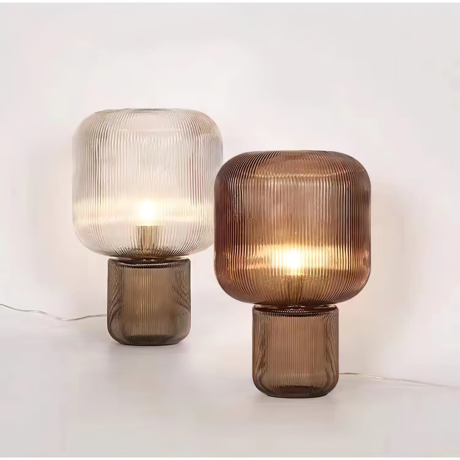 Oval Glass Table Lamp - Lumpaz