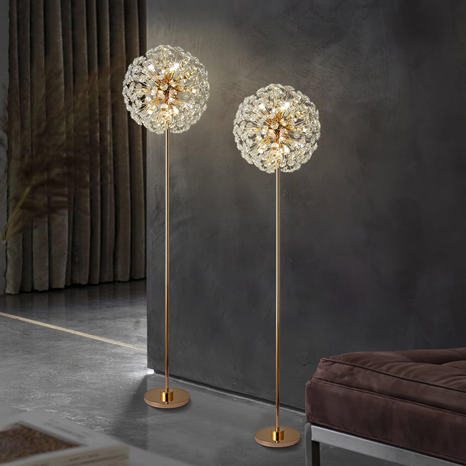 Crystal Dandelion Floor Lamp - Lumpaz