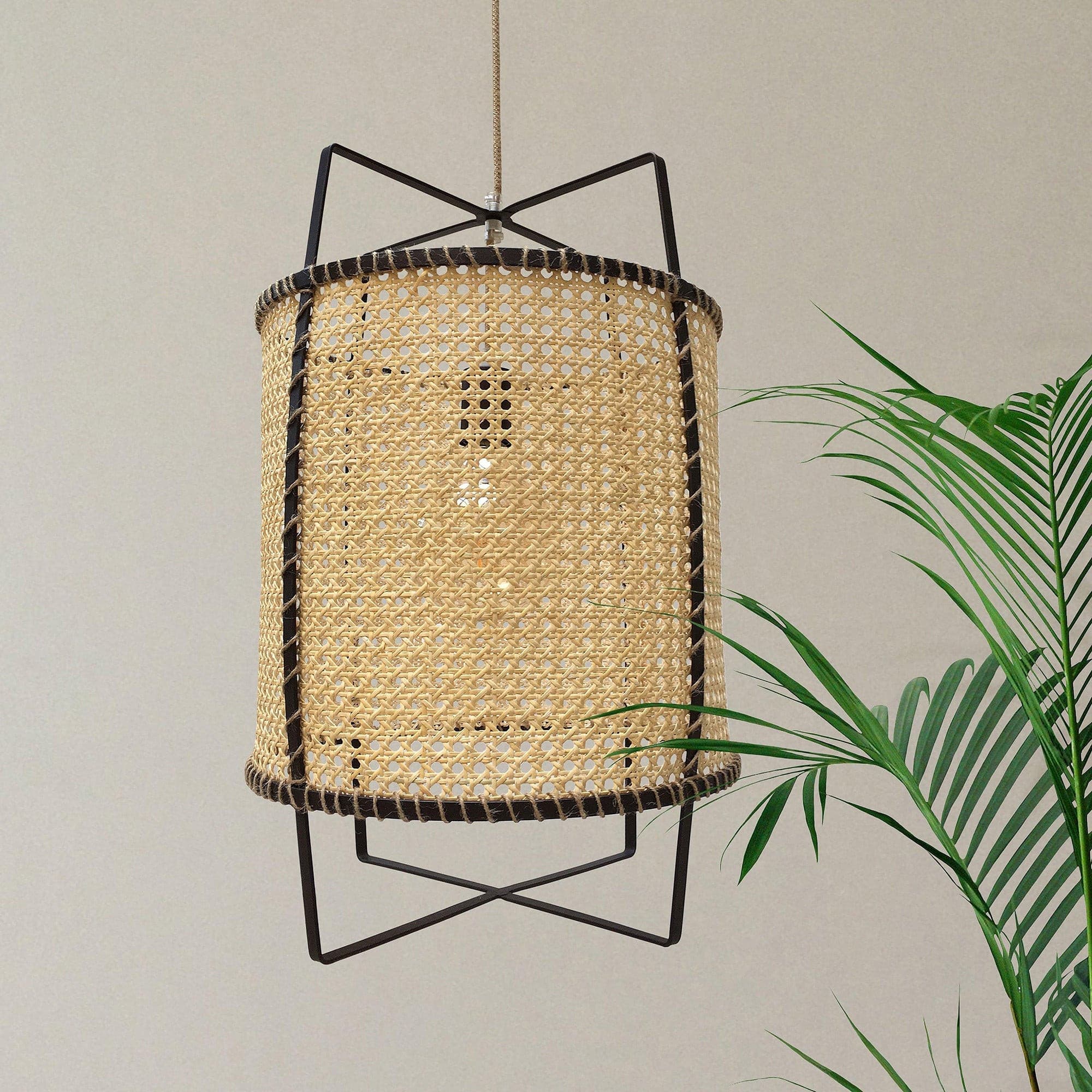 Rattan Cane Pendant Lamp - Lumpaz