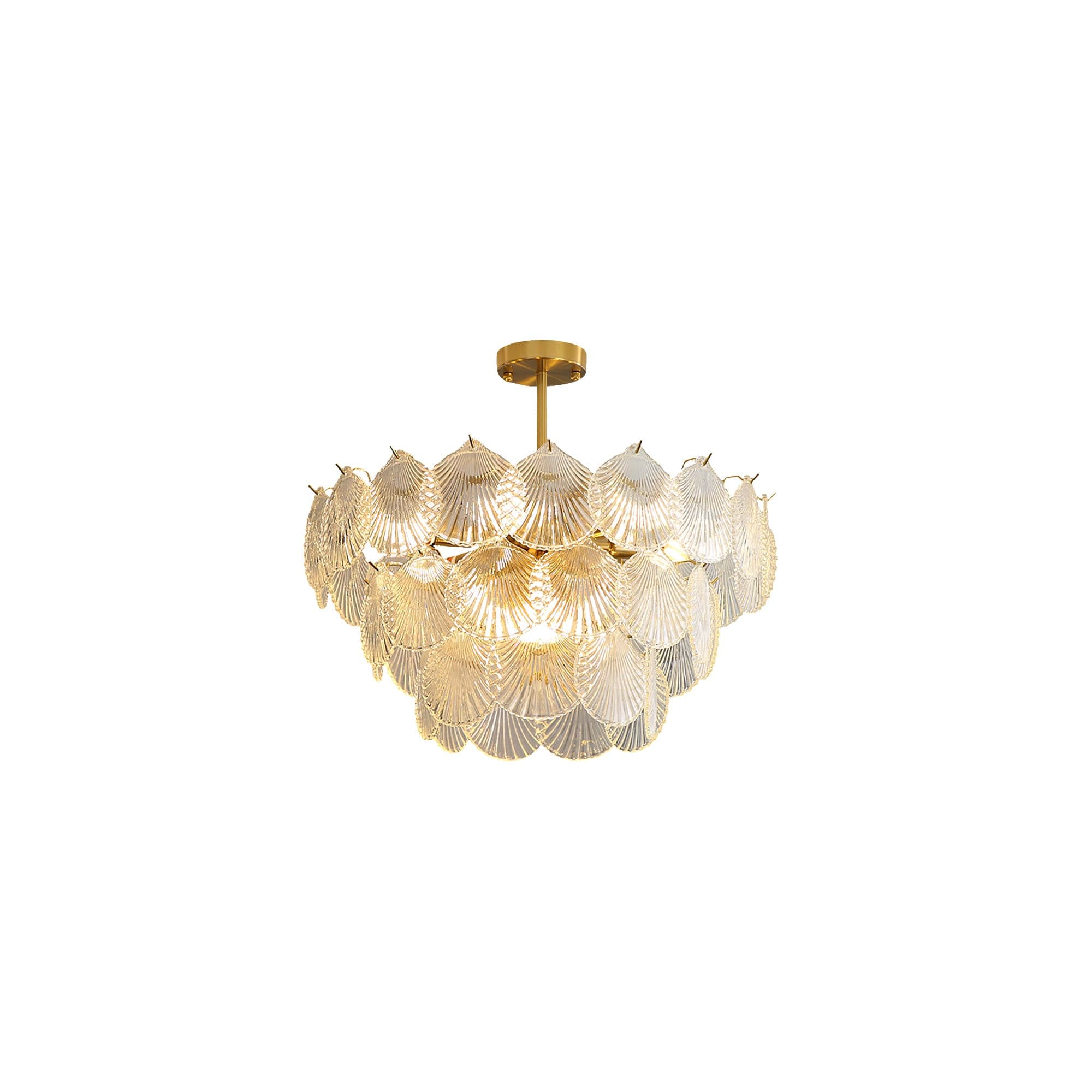 Shell Glass Chandelier - Lumpaz