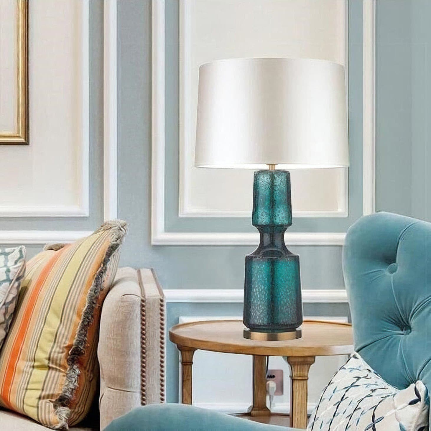 Antero Teal Table Lamp - Lumpaz
