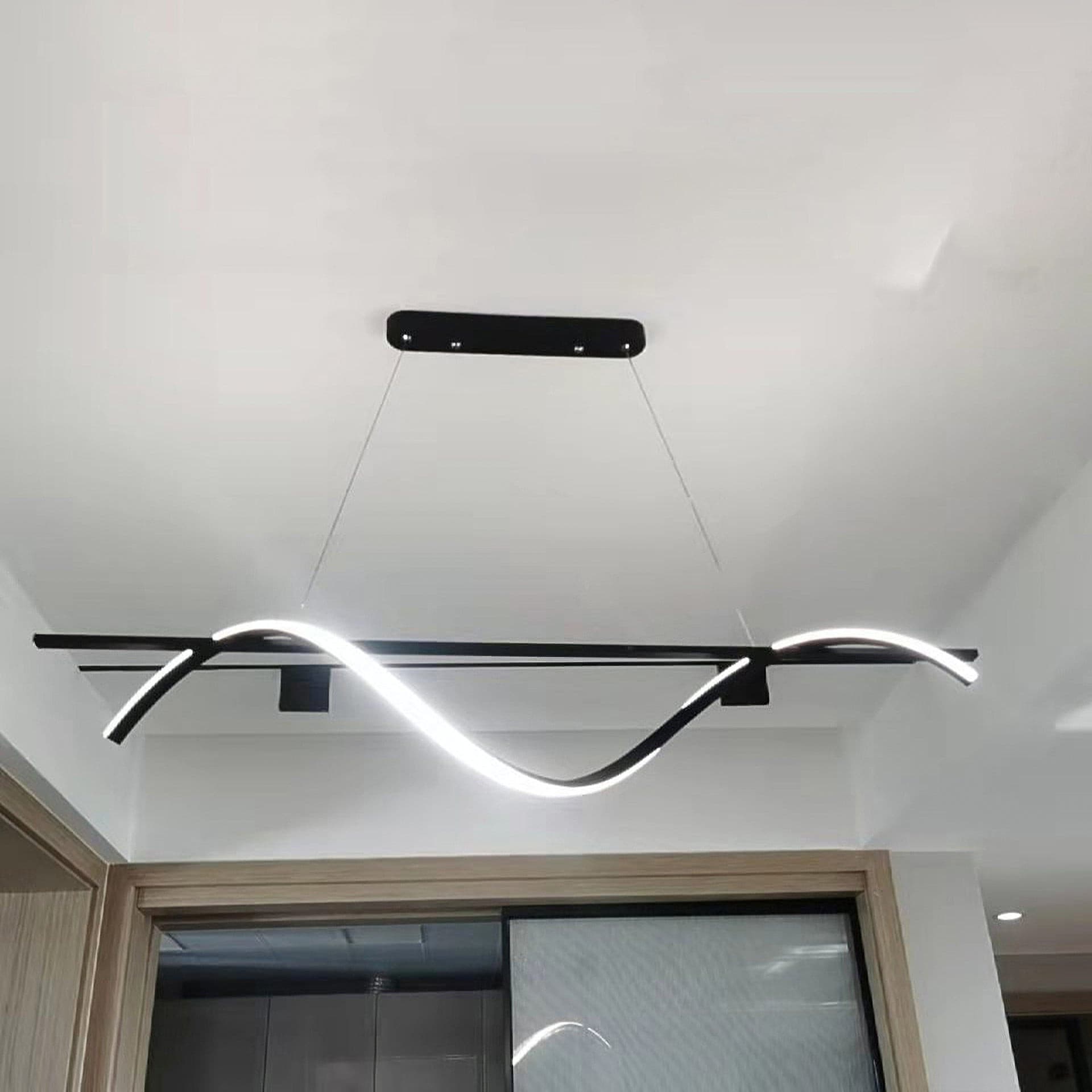 Black Wave Chandelier - Lumpaz