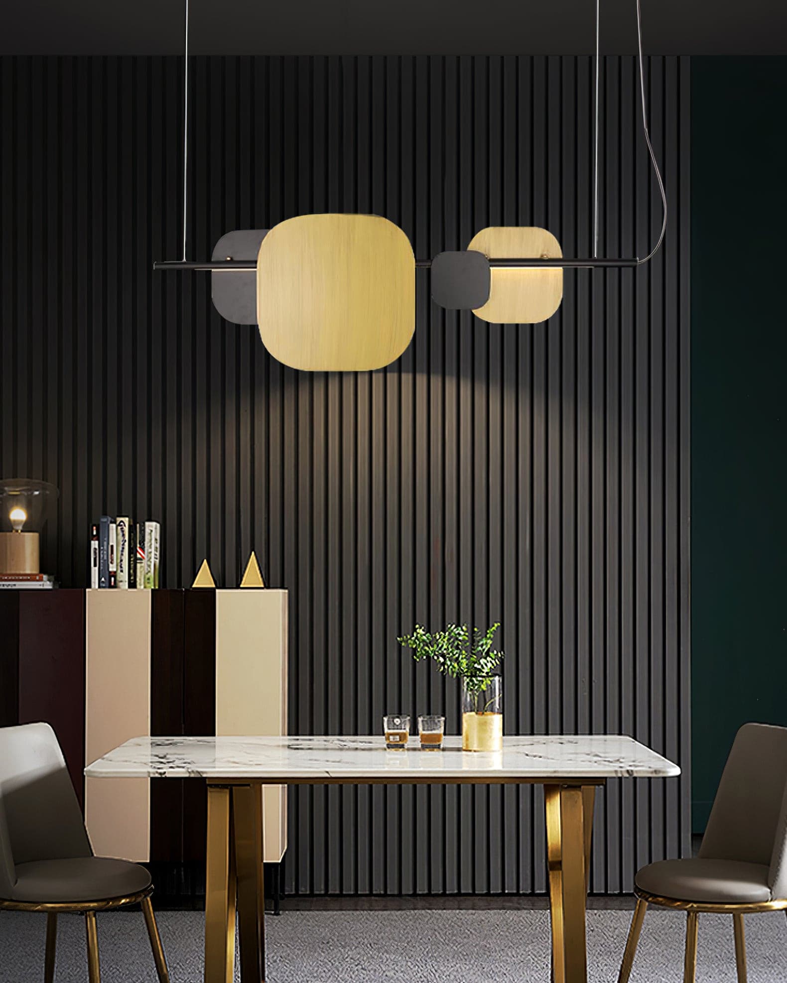 Rounded square Chandelier - Lumpaz