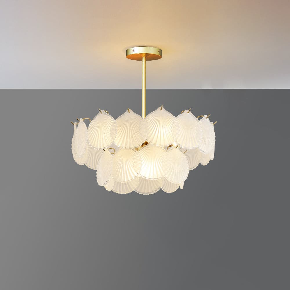 Shell Glass Chandelier - Lumpaz