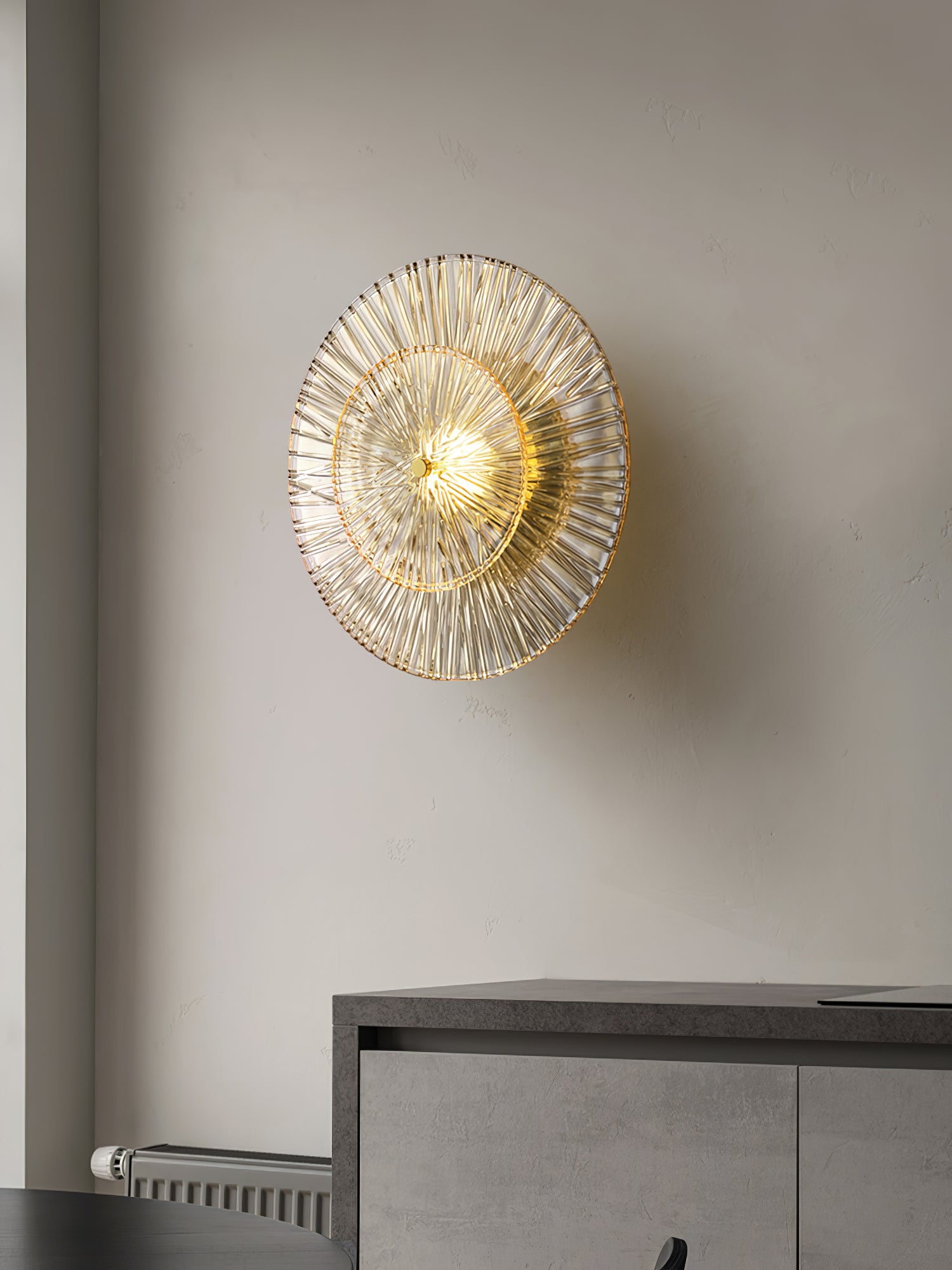 Round Crystal Wall Lamp - Lumpaz