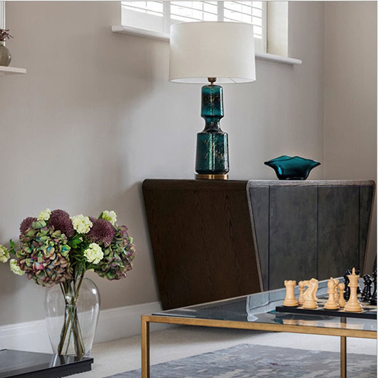Antero Teal Table Lamp - Lumpaz