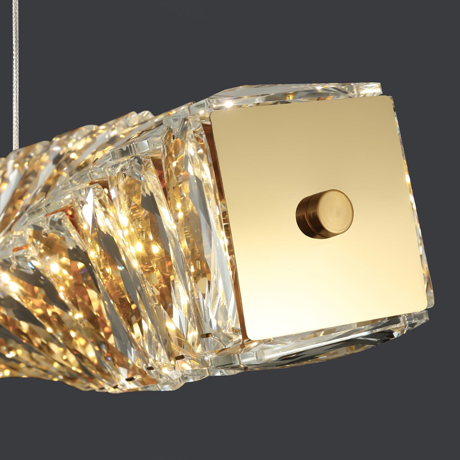 Long Crystal Pendant Lamp - Lumpaz