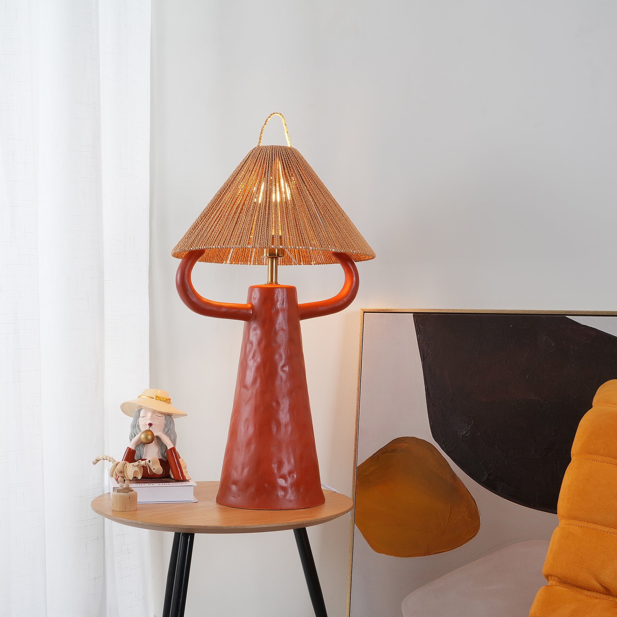 Horns Ceramic Table Lamp - Lumpaz