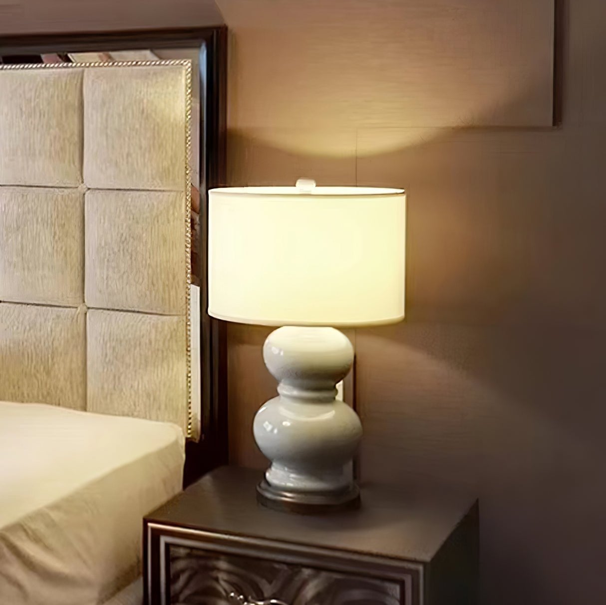 Ceramic Gourd Table Lamp - Lumpaz