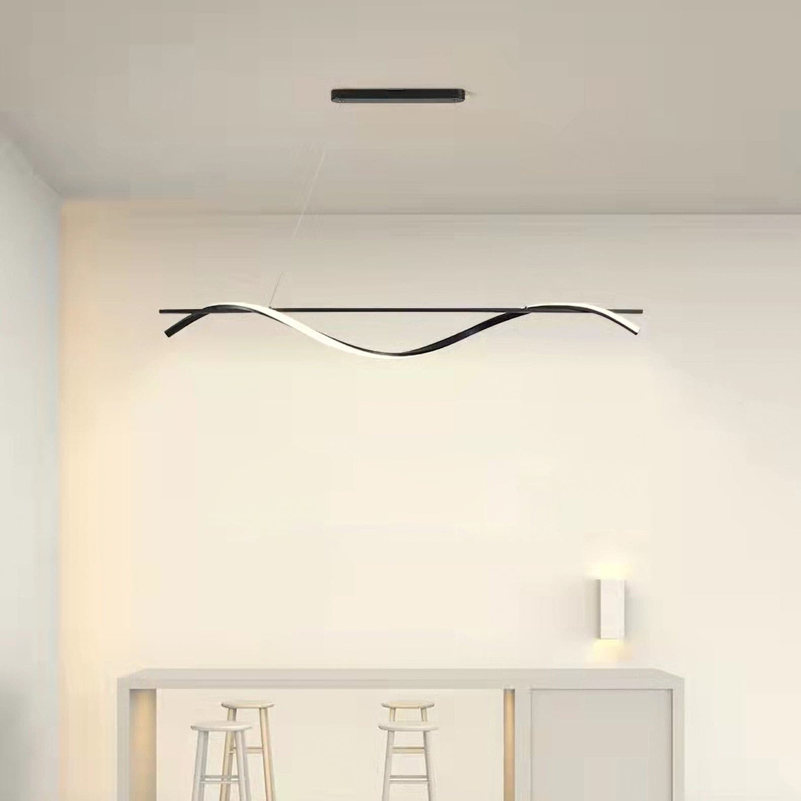 Black Wave Chandelier - Lumpaz