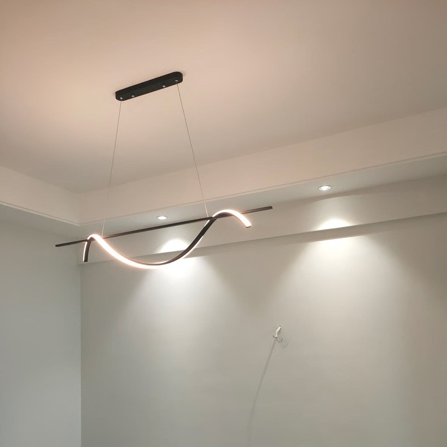 Black Wave Chandelier - Lumpaz