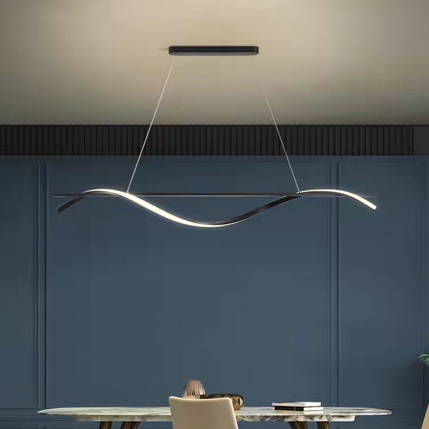 Black Wave Chandelier - Lumpaz