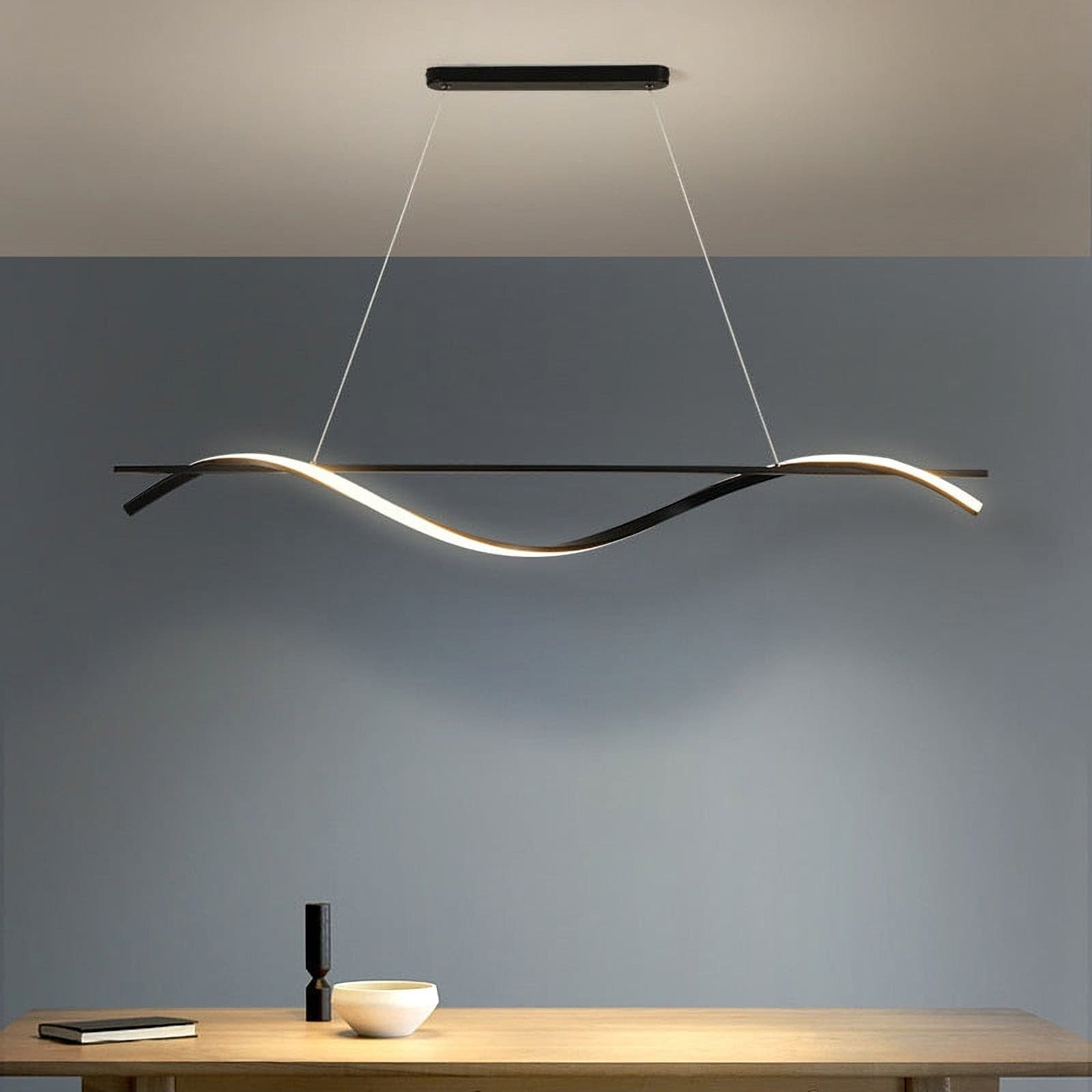 Black Wave Chandelier - Lumpaz