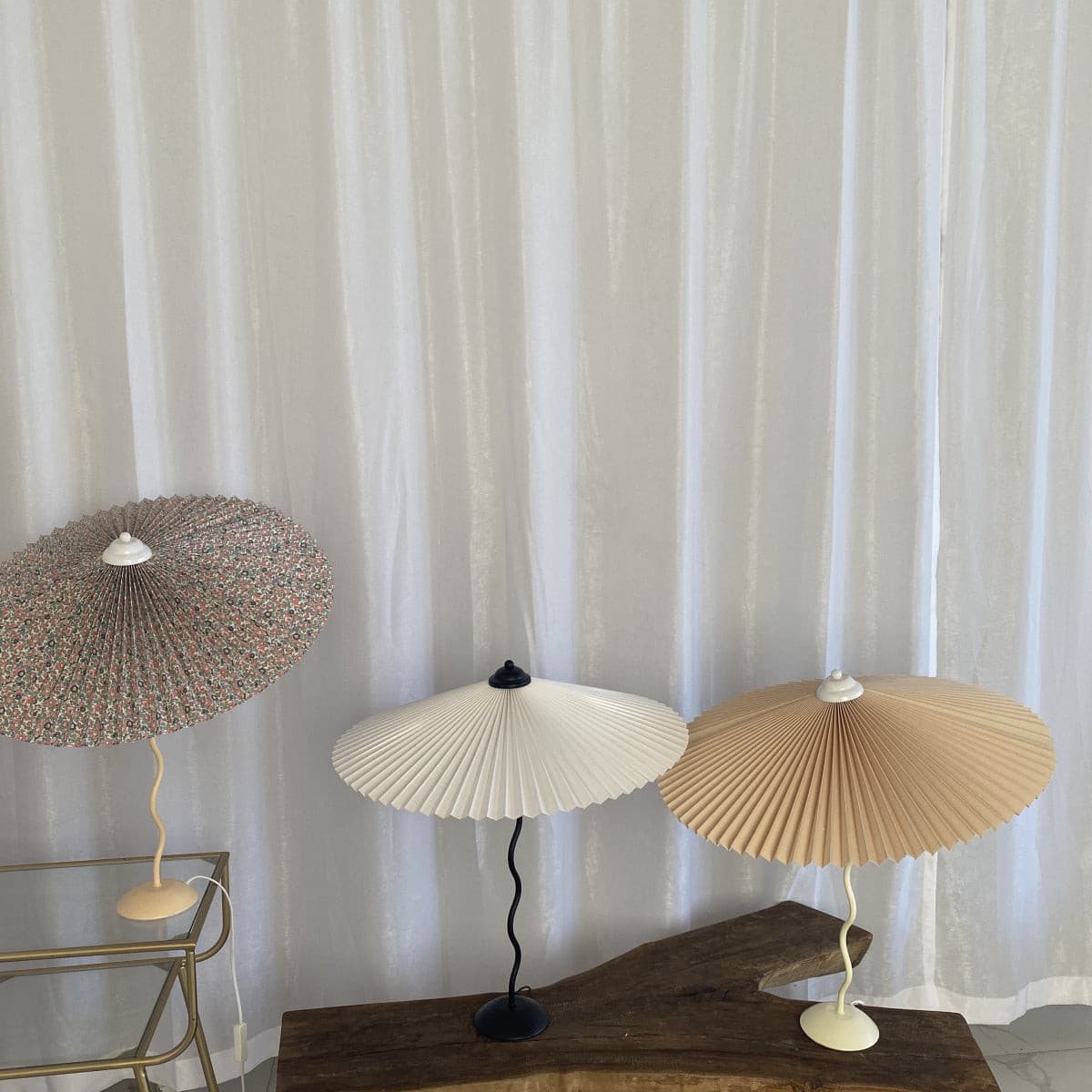Wiggly Pleated Table Lamp - Lumpaz