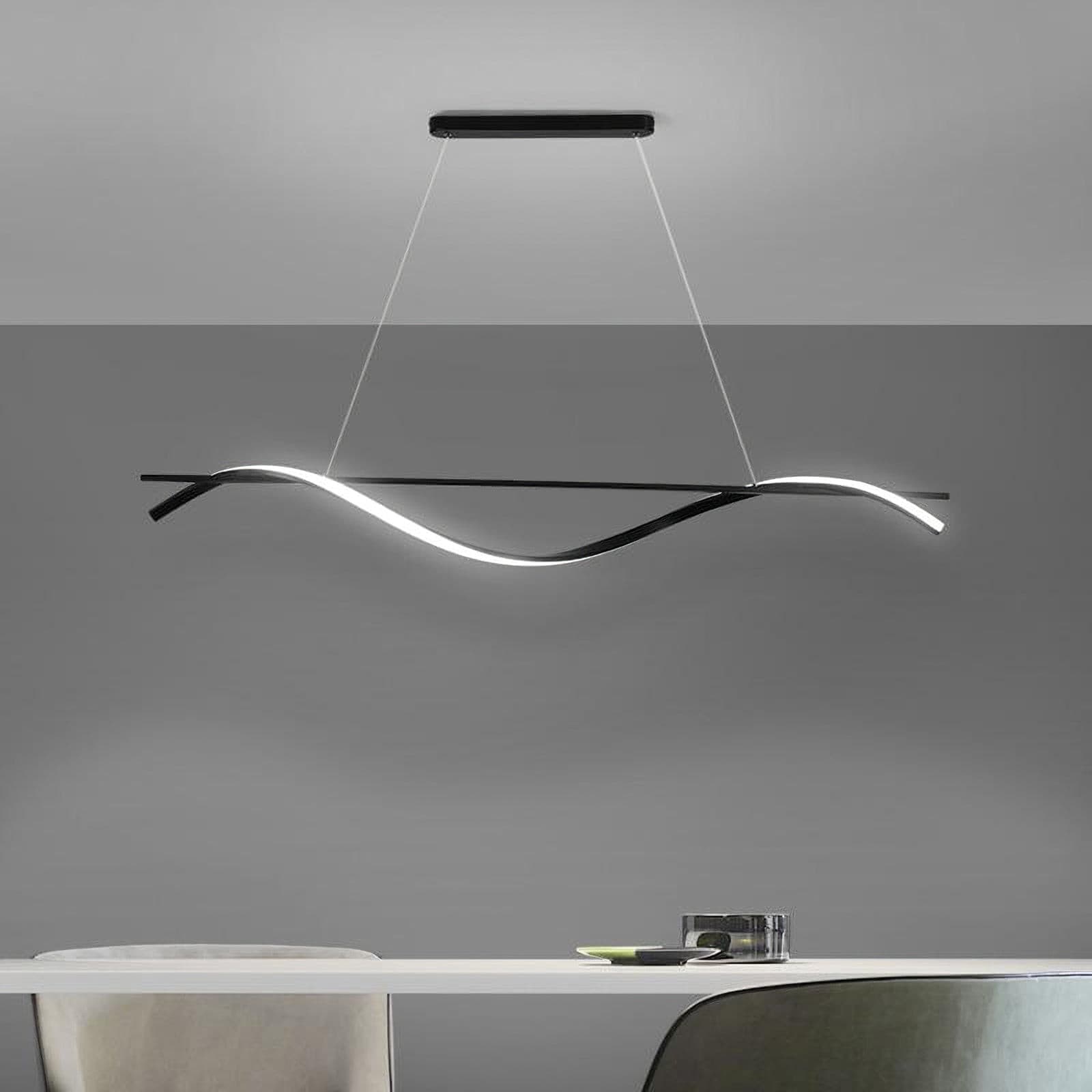 Black Wave Chandelier - Lumpaz
