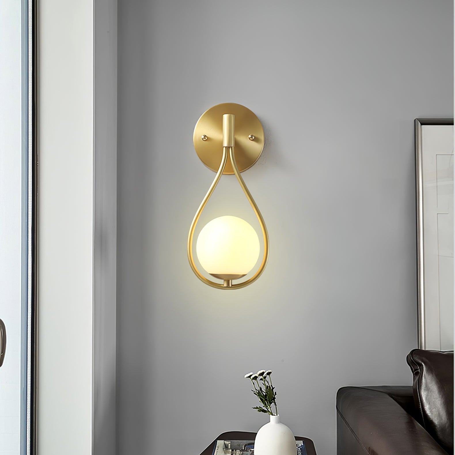 Brass Vanity Wall Lamp - Lumpaz