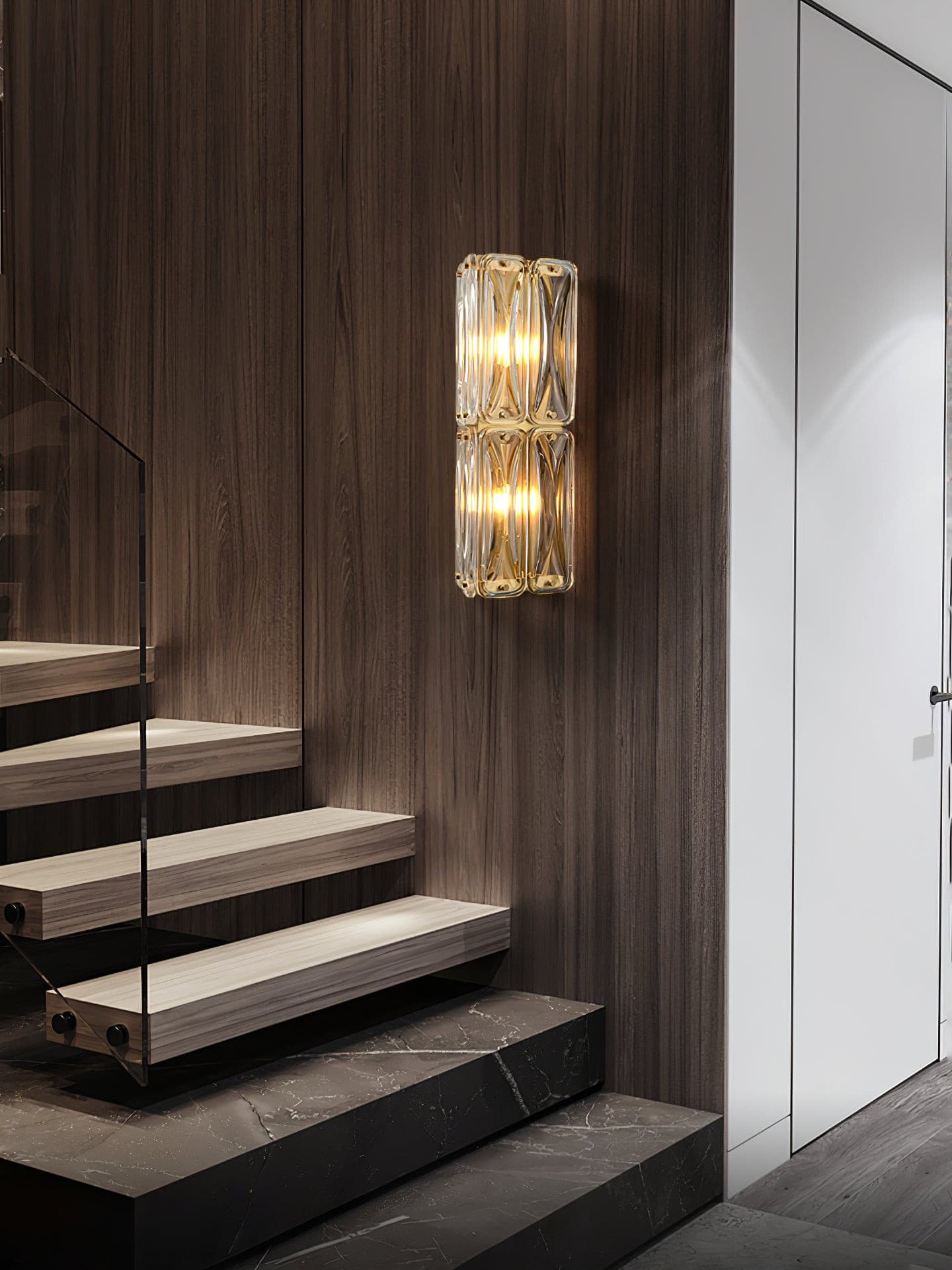 Triangular Glass Wall Light - Lumpaz