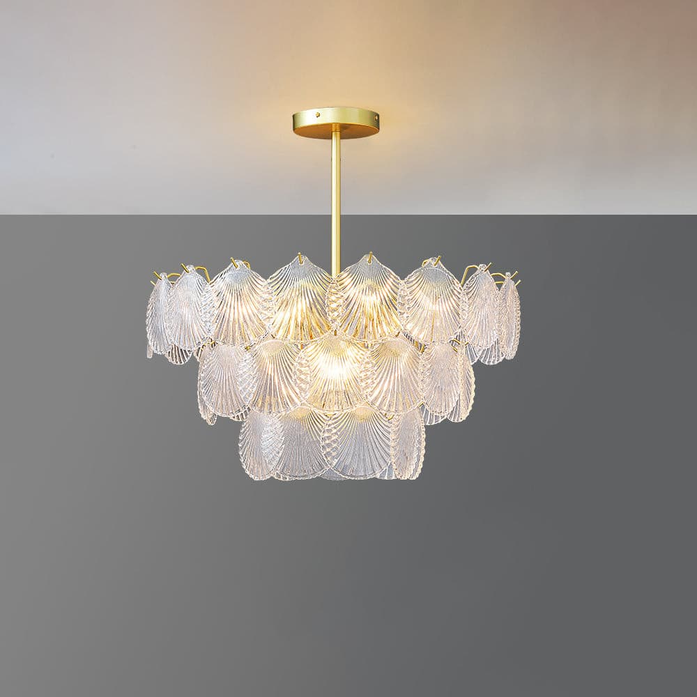 Shell Glass Chandelier - Lumpaz
