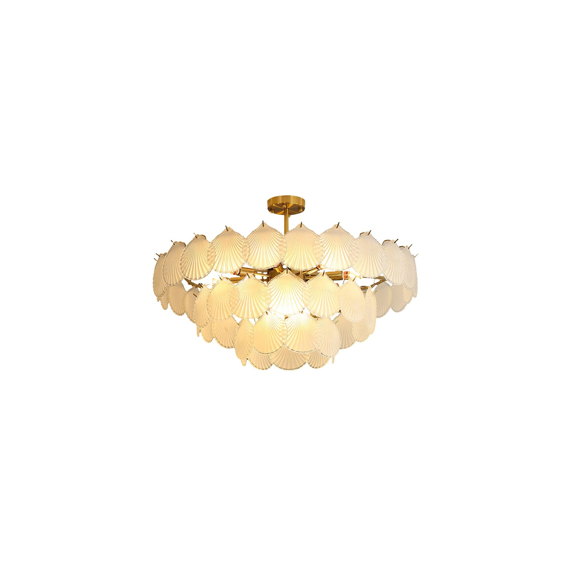 Shell Glass Chandelier - Lumpaz