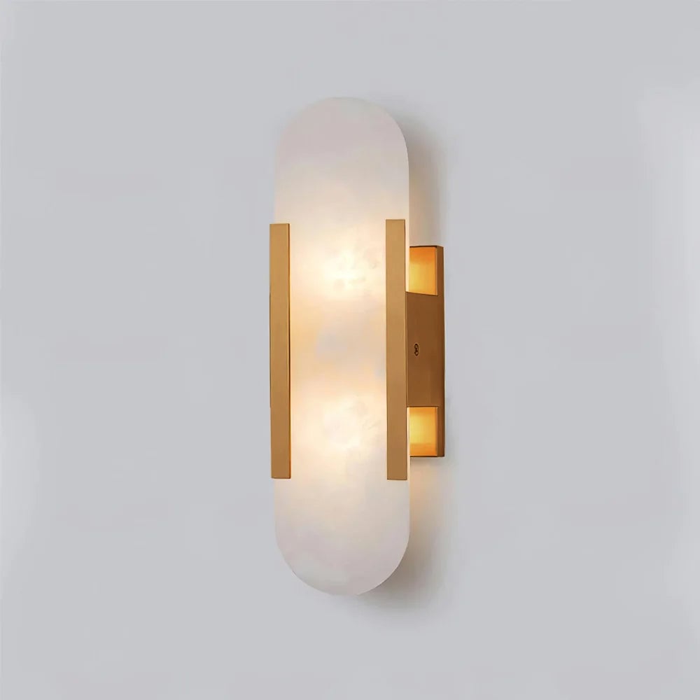 Geometric Harmony Alabaster Wall Lamp - Lumpaz