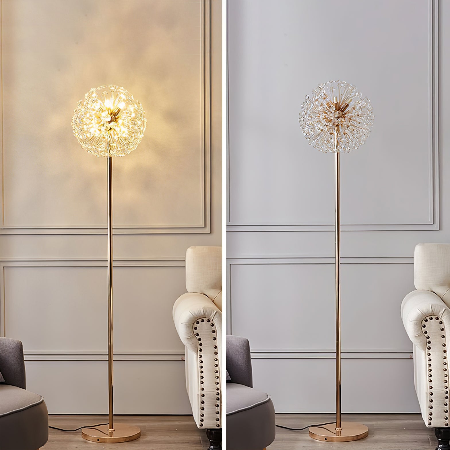 Crystal Dandelion Floor Lamp - Lumpaz