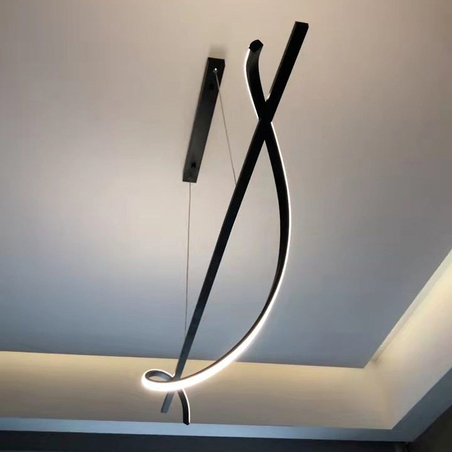 Black Wave Chandelier - Lumpaz