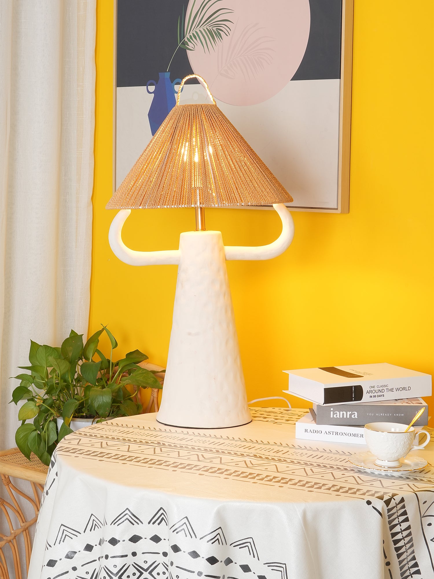 Horns Ceramic Table Lamp - Lumpaz