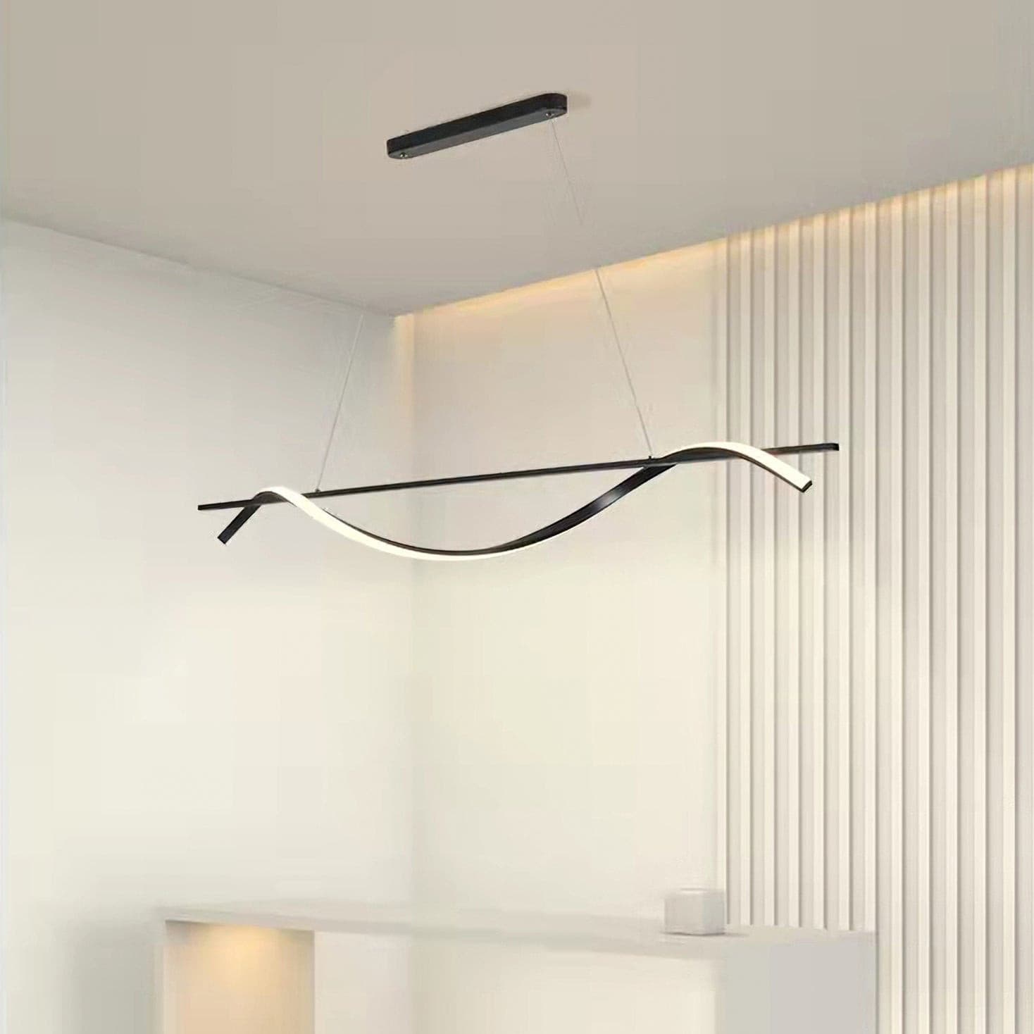 Black Wave Chandelier - Lumpaz