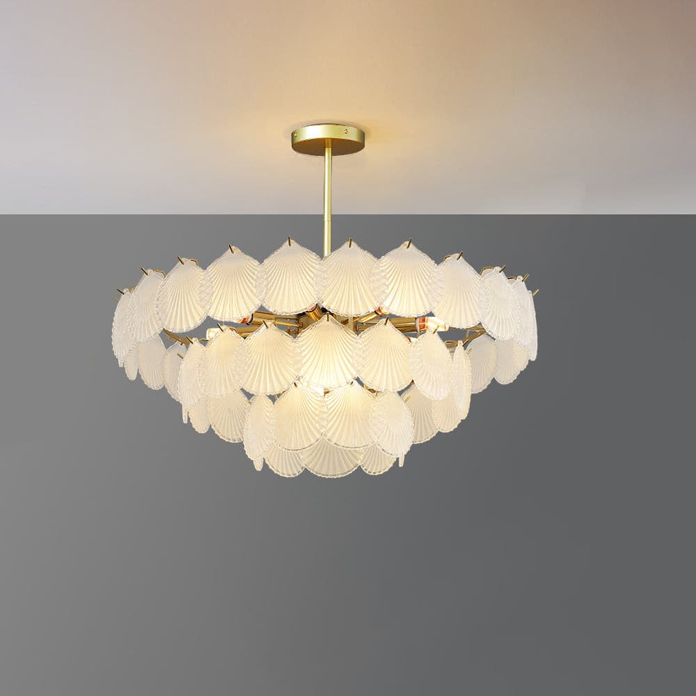 Shell Glass Chandelier - Lumpaz