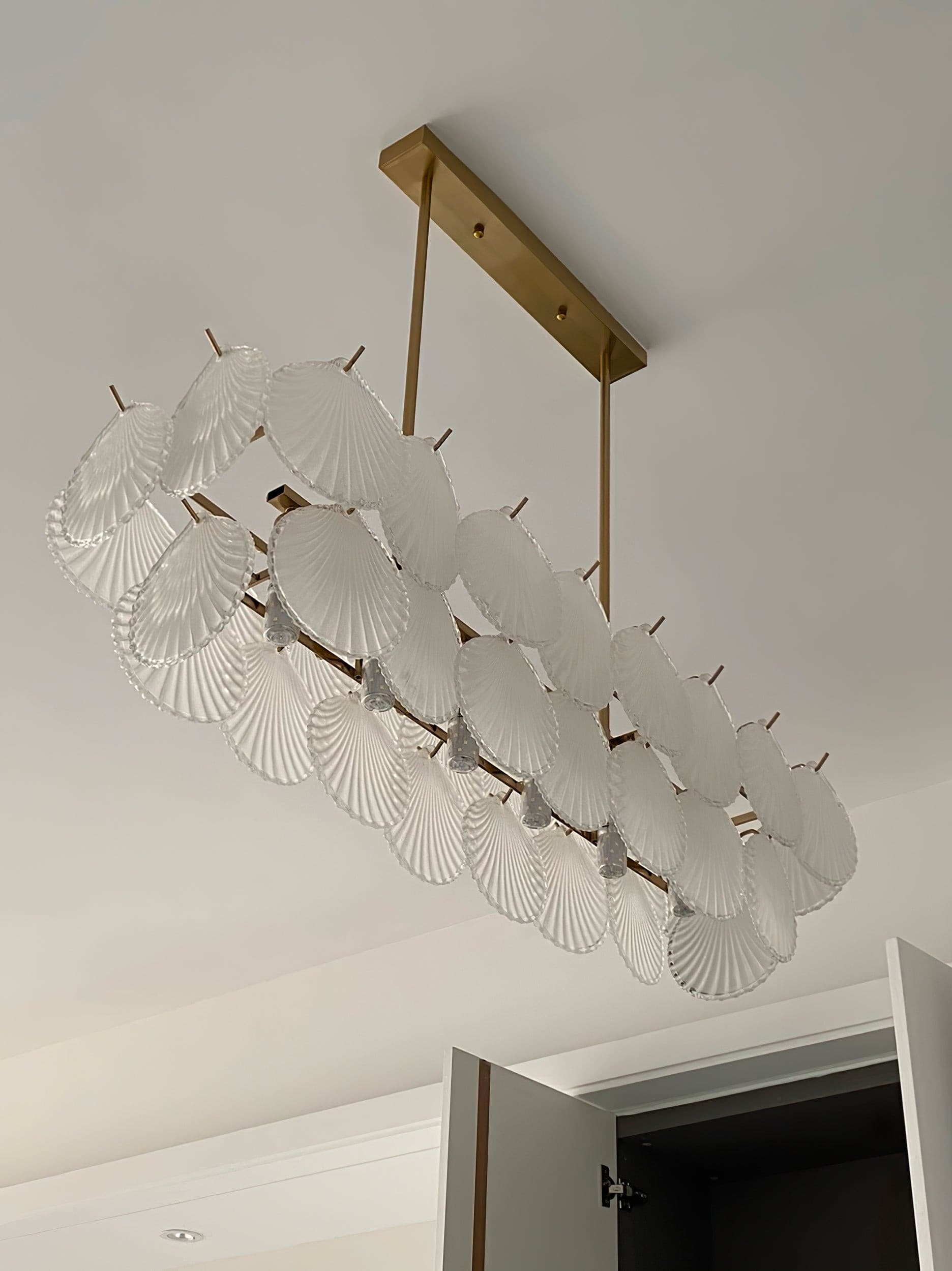 Shell Glass Chandelier - Lumpaz