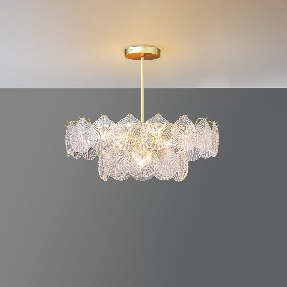 Shell Glass Chandelier - Lumpaz