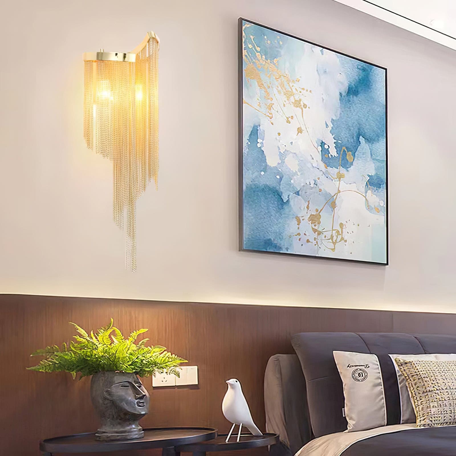 Chain Tassel Wall Lamp - Lumpaz
