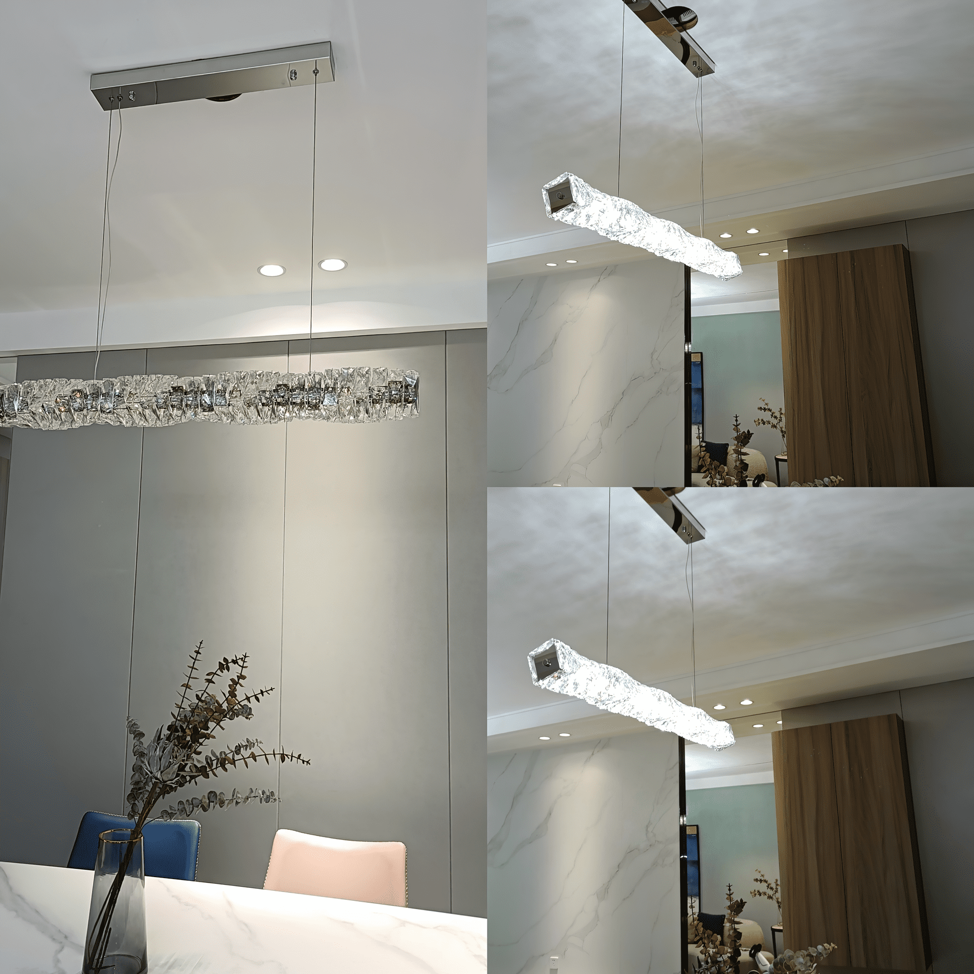 Long Crystal Pendant Lamp - Lumpaz