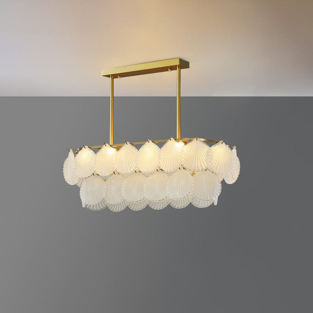 Shell Glass Chandelier - Lumpaz