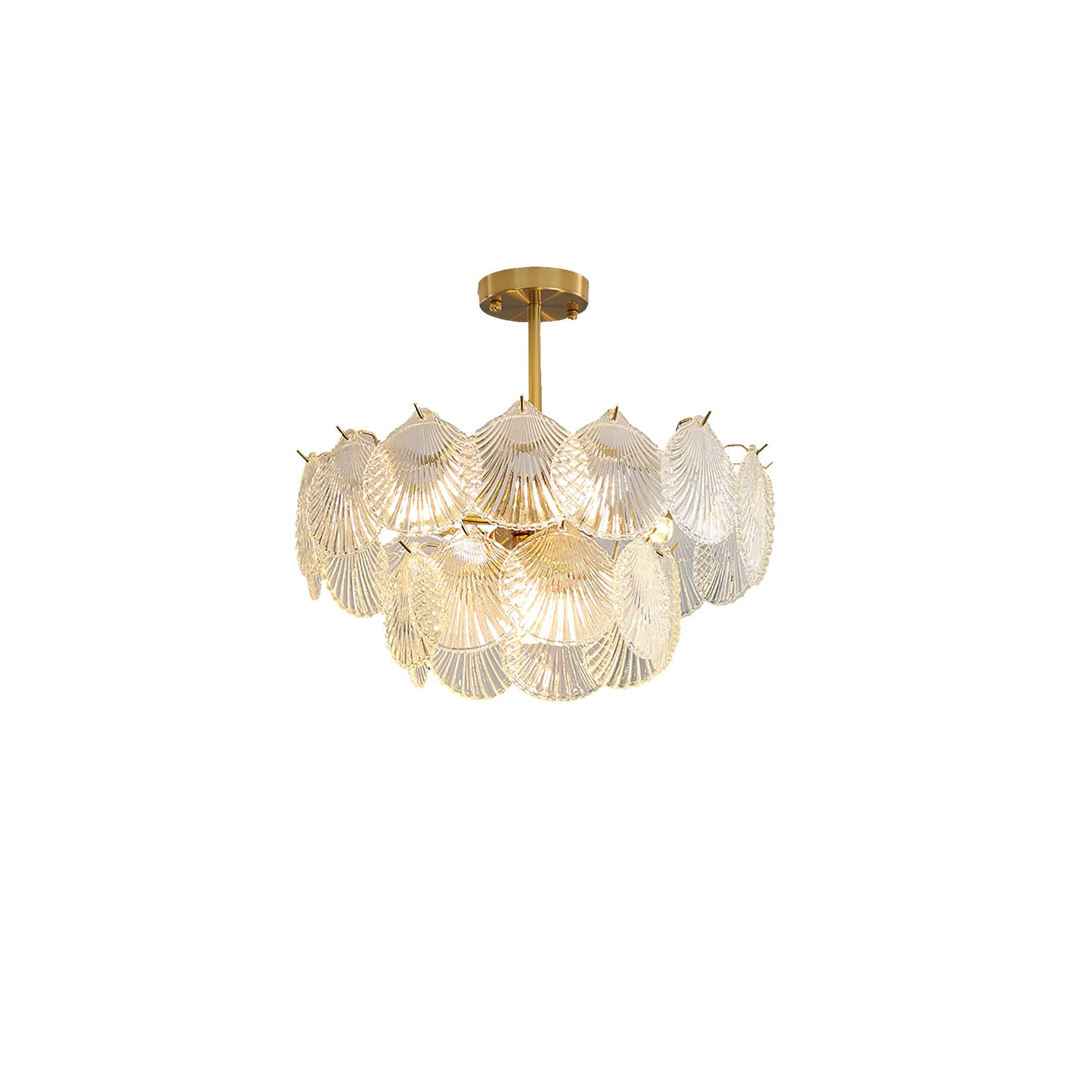 Shell Glass Chandelier - Lumpaz