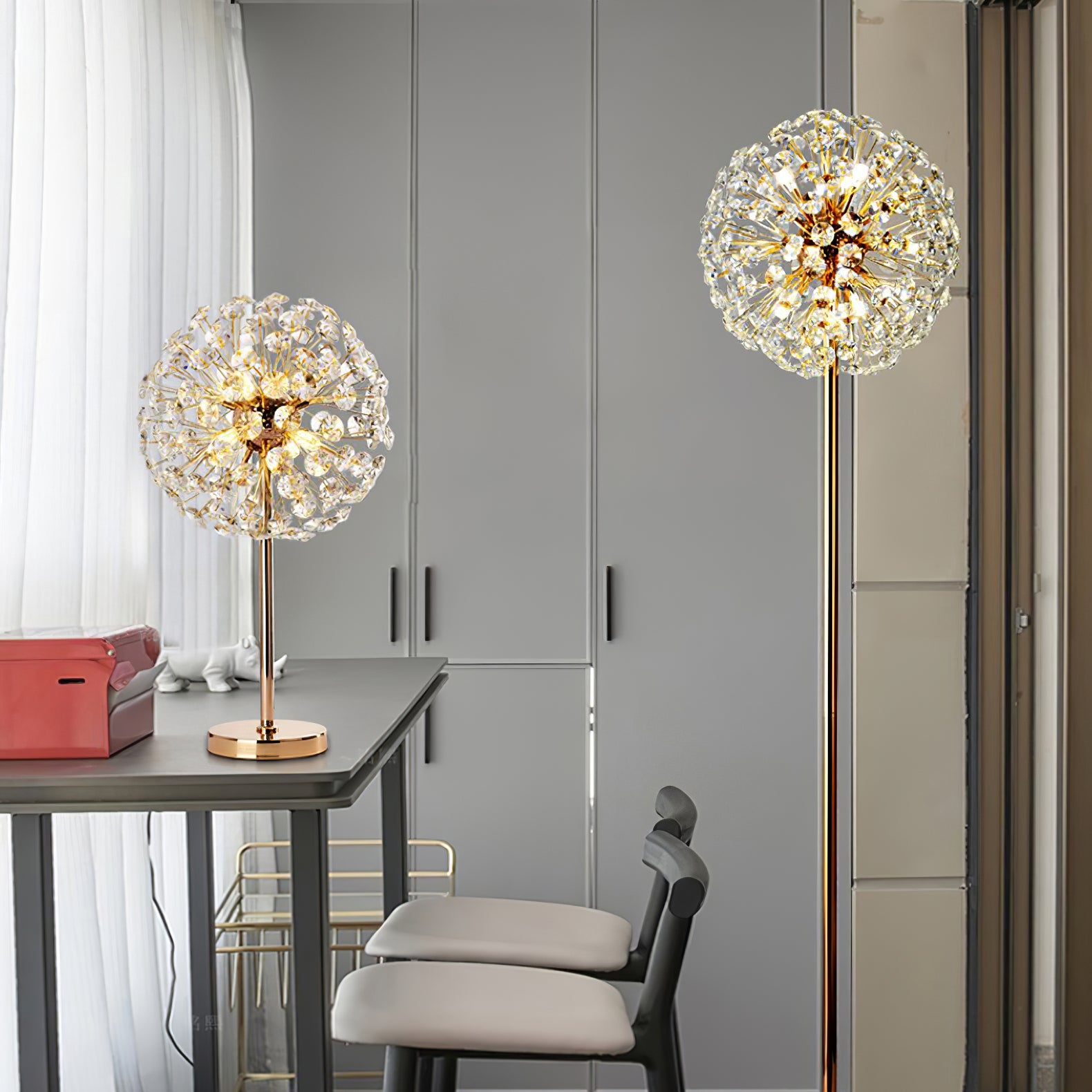 Crystal Dandelion Table Lamp - Lumpaz