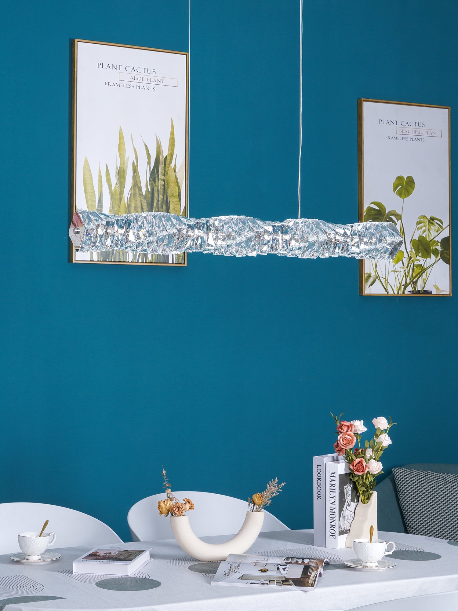 Long Crystal Pendant Lamp - Lumpaz