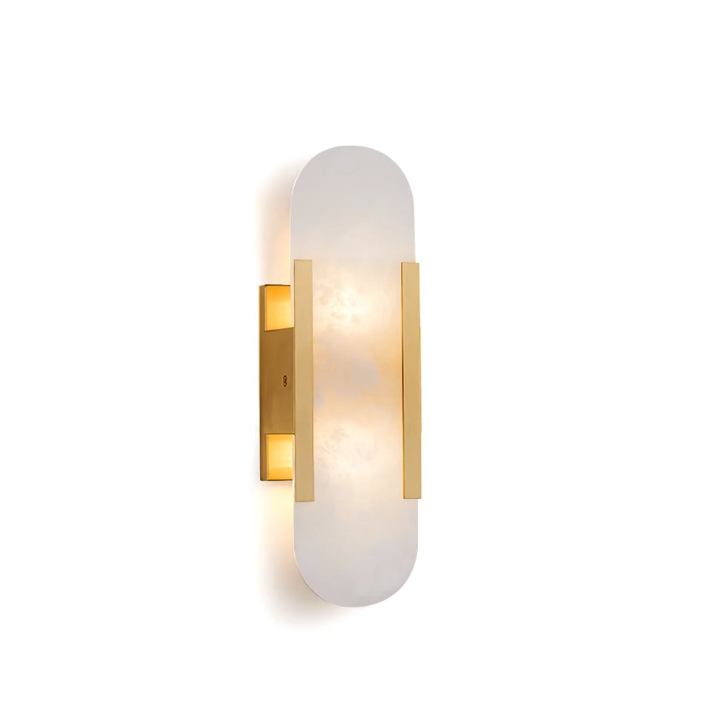 Geometric Harmony Alabaster Wall Lamp - Lumpaz