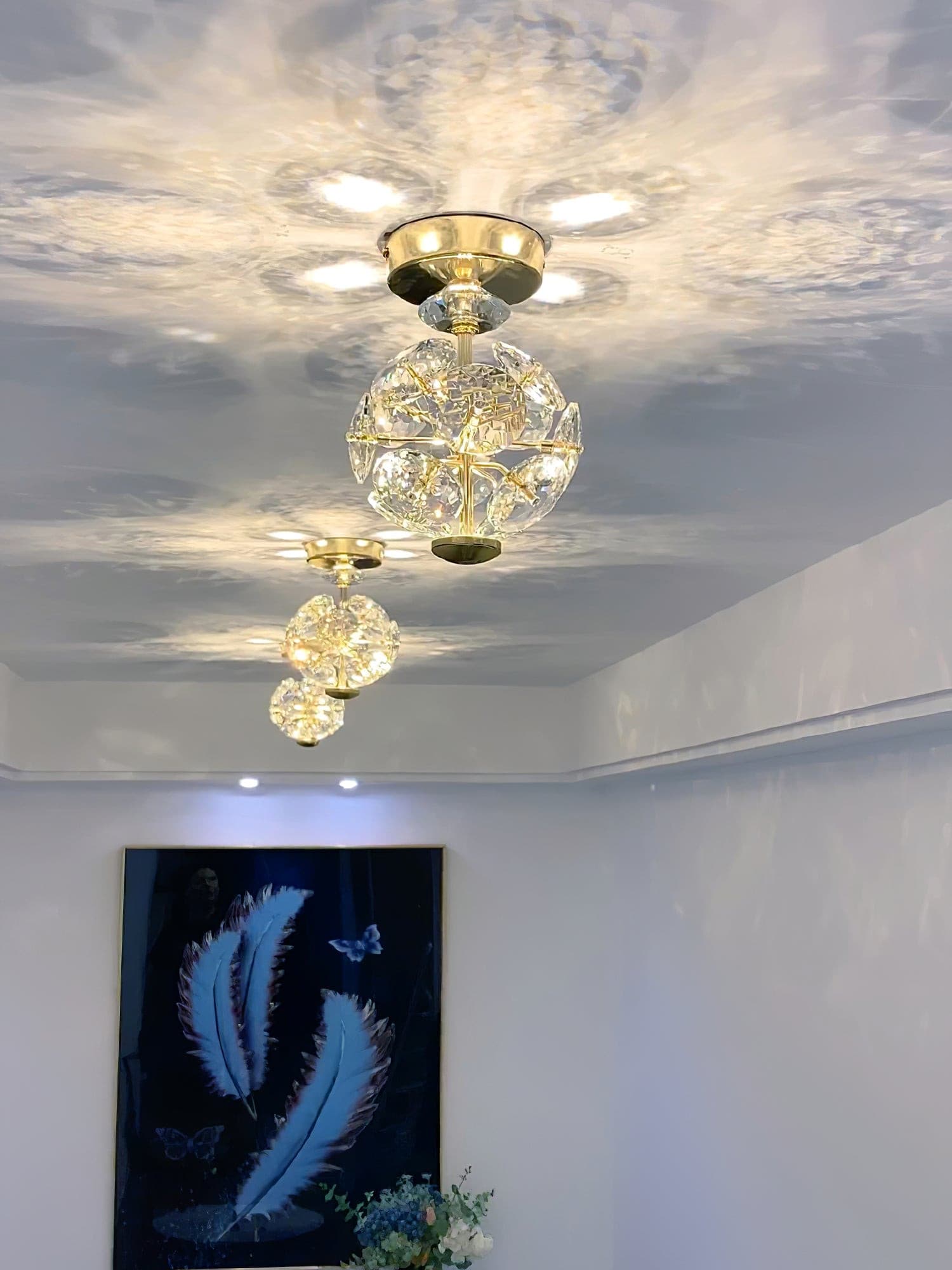 Crystal Ball Ceiling Lamp - Lumpaz