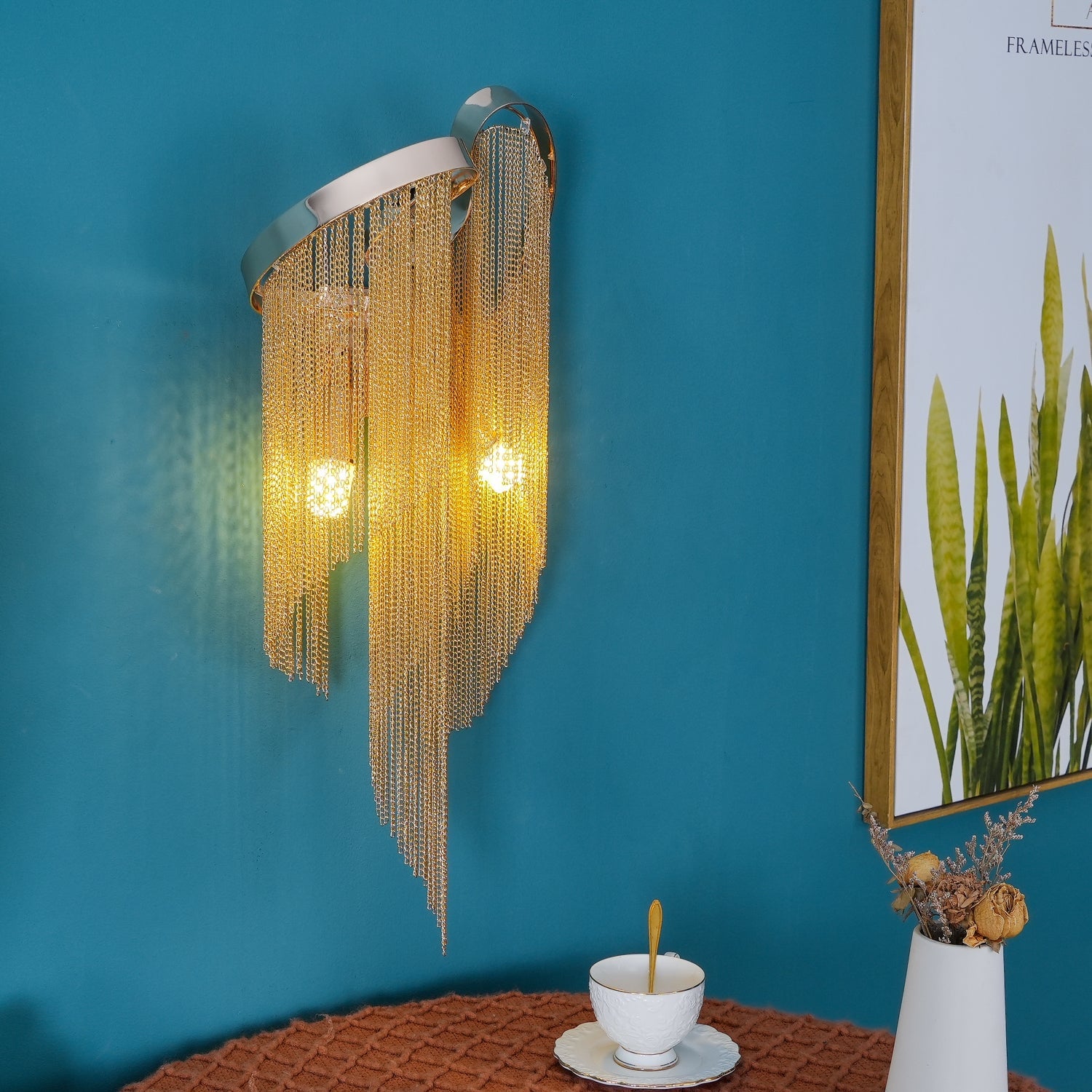 Chain Tassel Wall Lamp - Lumpaz