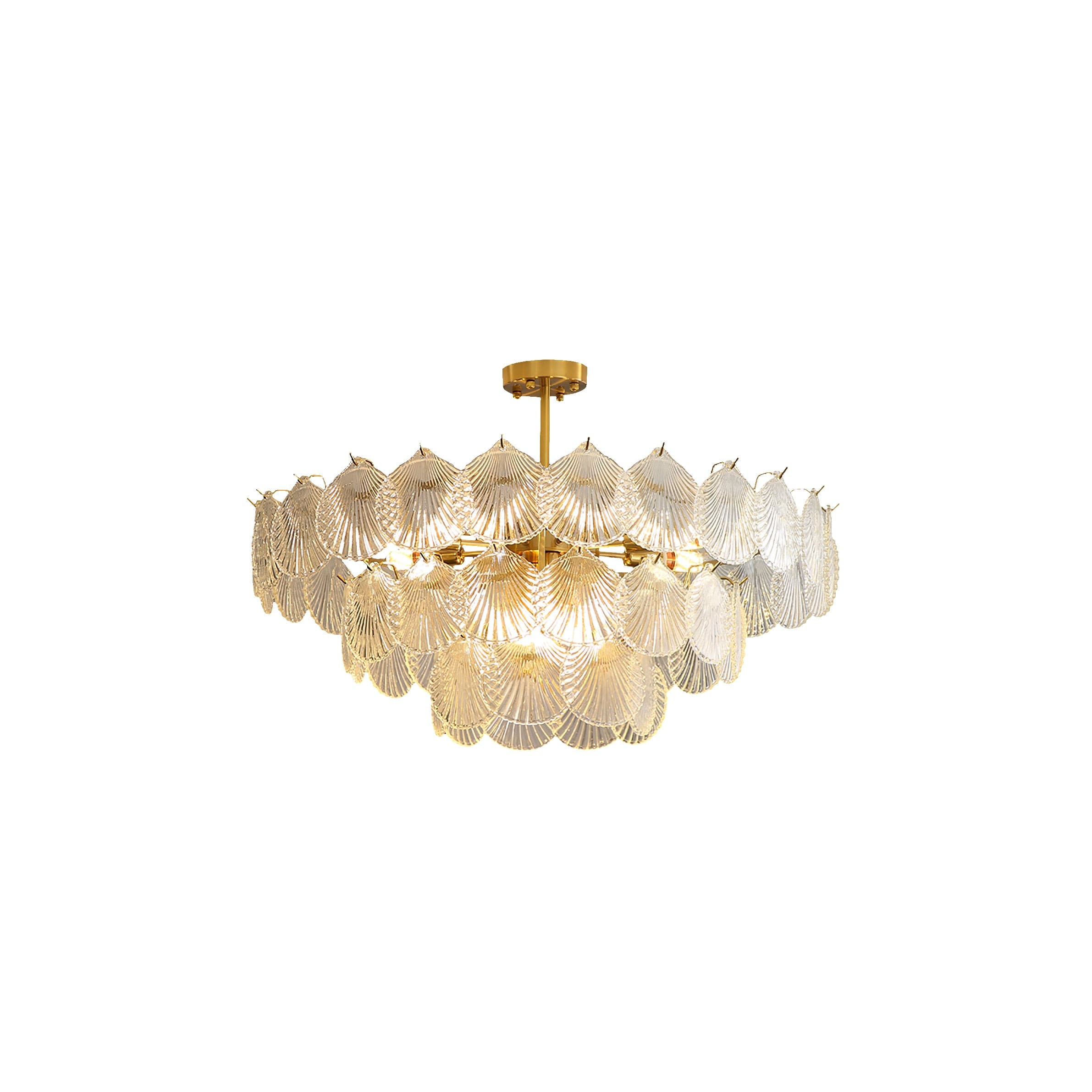 Shell Glass Chandelier - Lumpaz