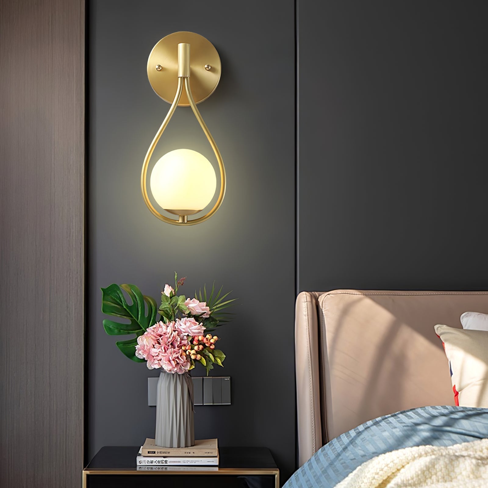 Brass Vanity Wall Lamp - Lumpaz